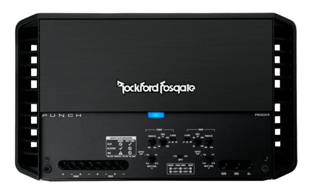 Rockford Fosgate Punch P600X4 - 4 Channel Bridgable Amplifier