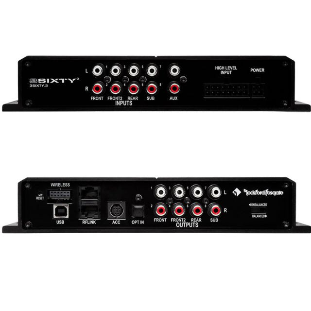 Rockford Fosgate 3Sixty.3 - Ultimate Signal Processor 8 Channels High Level Input