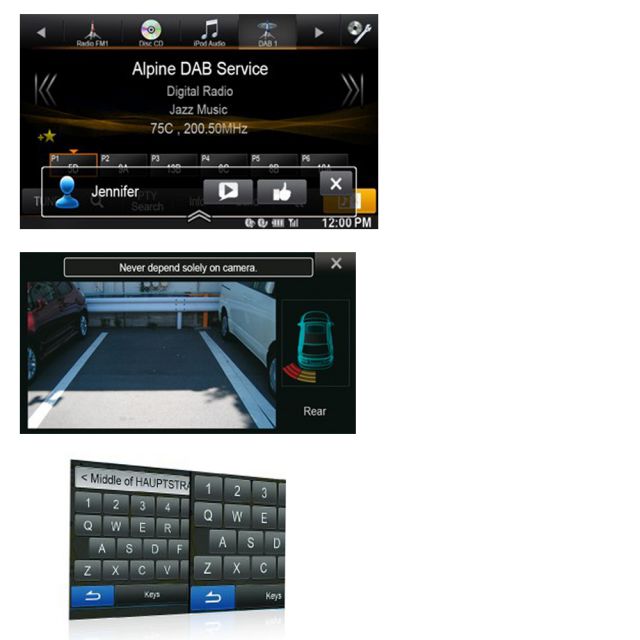 Alpine INE-W987HD - 7" Double Din One Look Navi Bluetooth System