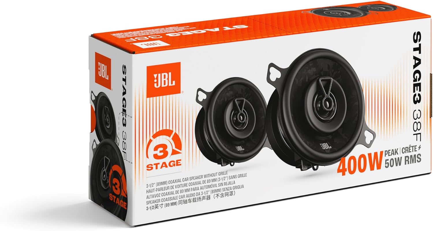JBL Stage3 38F - Gen2 3.5″ 2 Way Coaxial Car Speaker 400W