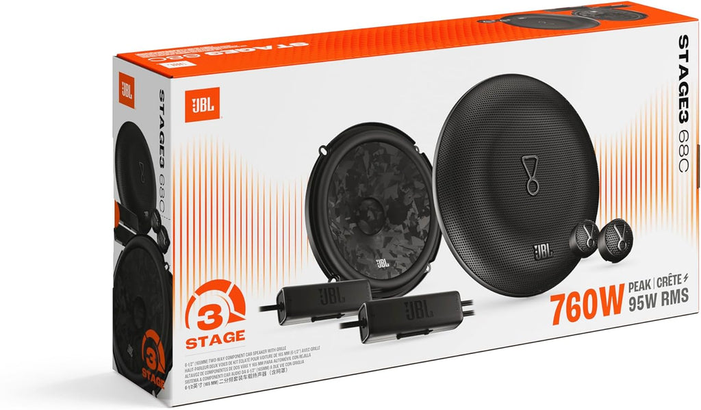 JBL STAGE3 68C - Gen2 6.5" 2 Way Component Car Speakers 720W