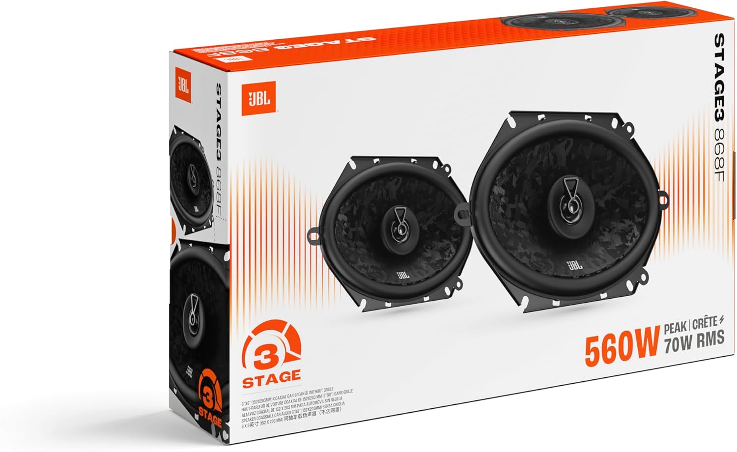 JBL STAGE3 868F - Gen2 6“x 8” 2 Way Coaxial Speaker 560W