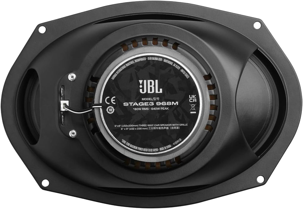 JBL STAGE3 968M Gen2 6 “X9” 3 Way Coaxial Shelf Speaker 640W