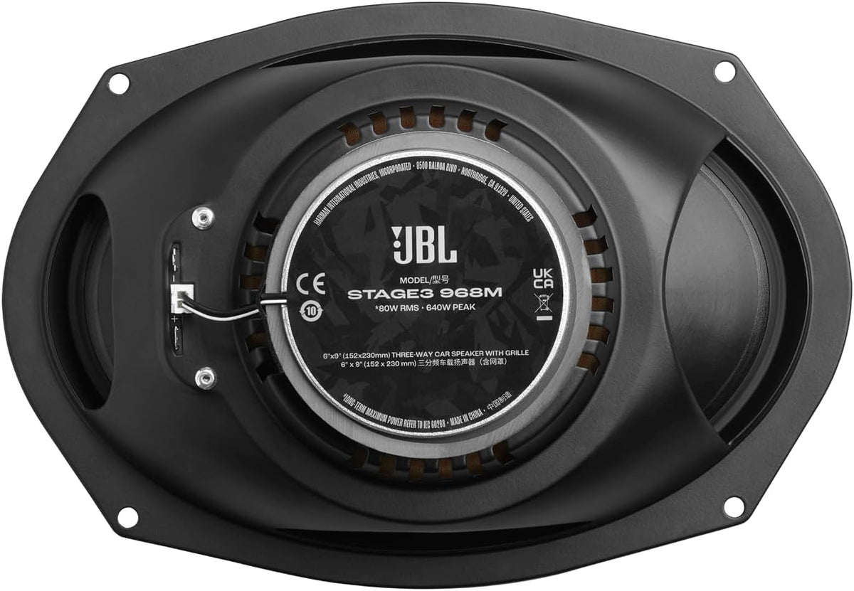 JBL STAGE3 968M Gen2 6 “X9” 3 Way Coaxial Shelf Speaker 640W