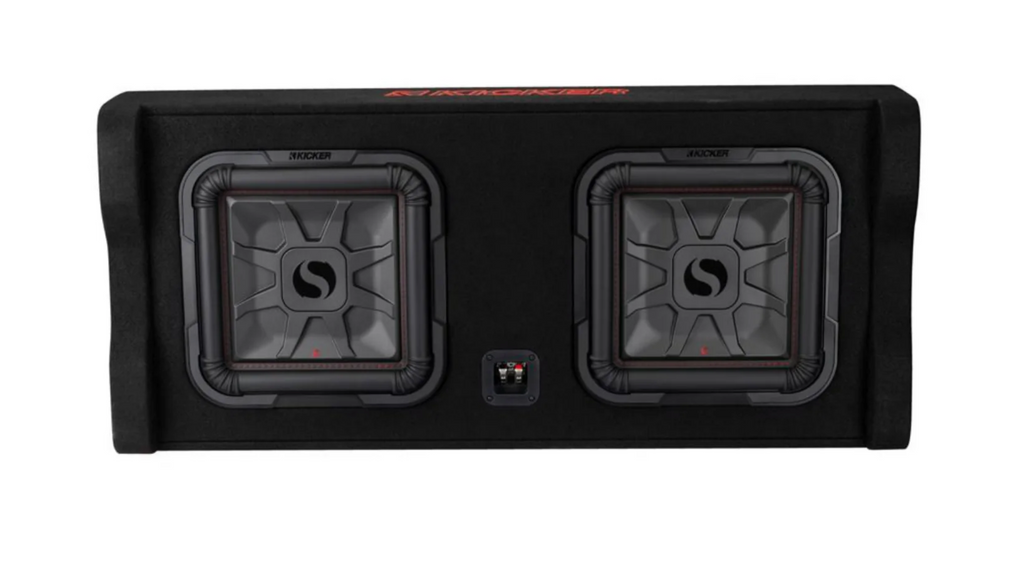 Kicker L7T Twin 12" Down Firing Subwoofer Enclosure 1200W RMS