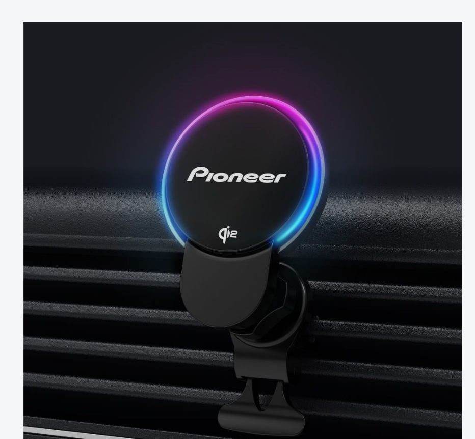 Pioneer SDA-SC600 Qi2 Magnetic MagSafe Car Charger & Smartphone Holder with Cooling Fan
