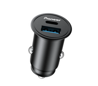 Pioneer SDA-CG210CA Dual Port USB-C and USB-A Fast Car Charger 12V 24V