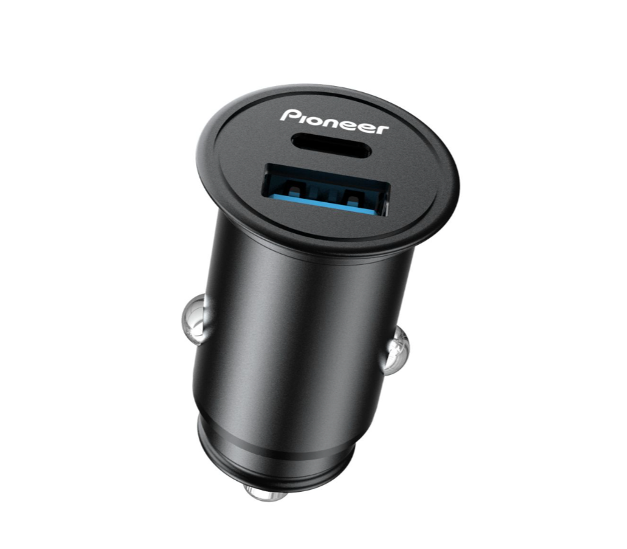 Pioneer SDA-CG210CA Dual Port USB-C and USB-A Fast Car Charger 12V 24V