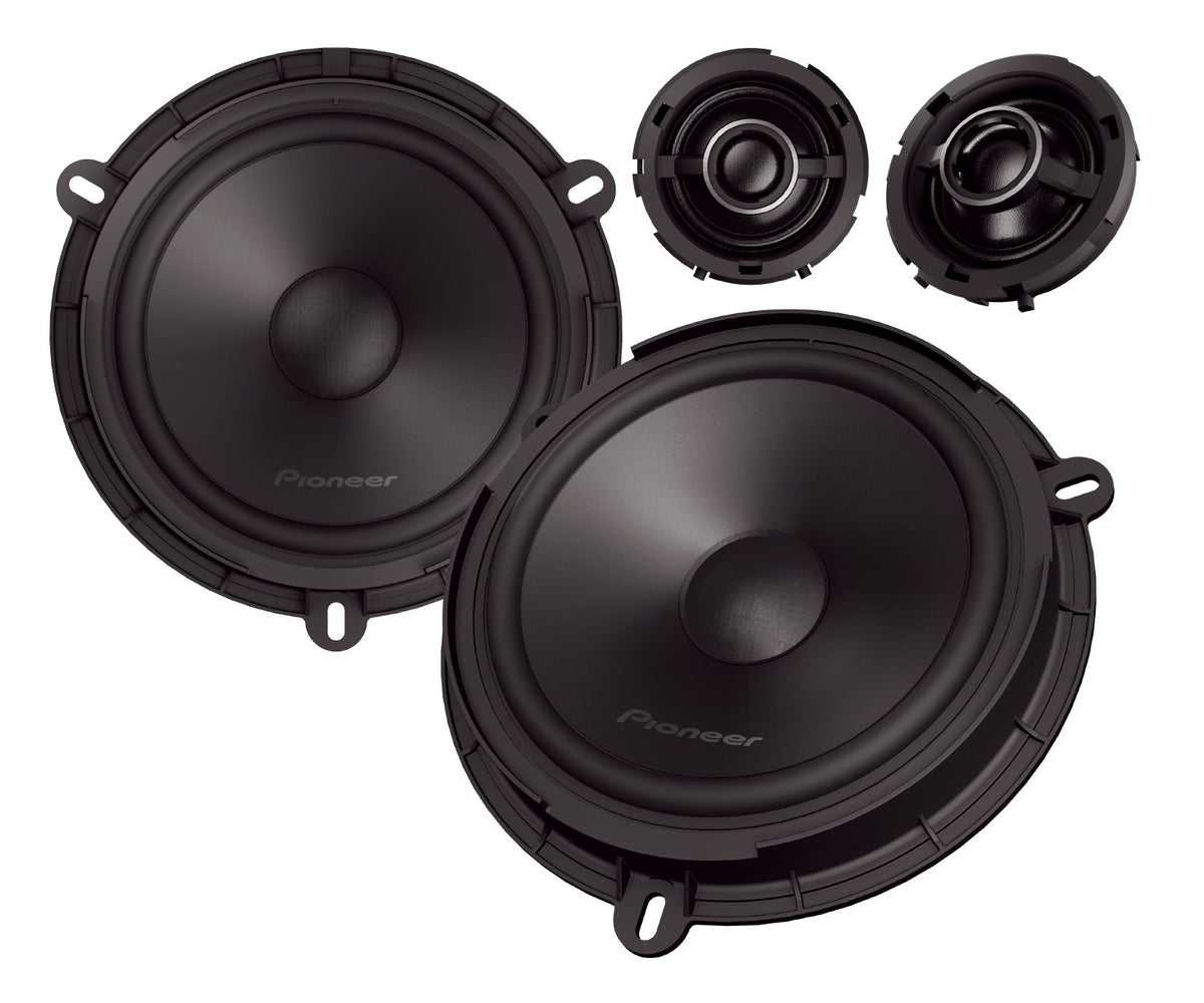 Pioneer TS-Q160C-FD 6.5" (16.5cm) 2 Way Custom Fit Component Speaker For Ford and Mazda vehicles