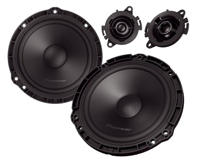 Pioneer TS-Q160C-PC 6.5" (16.5cm) 2 Way Custom Fit Component Speaker For Peugeot & Citroen