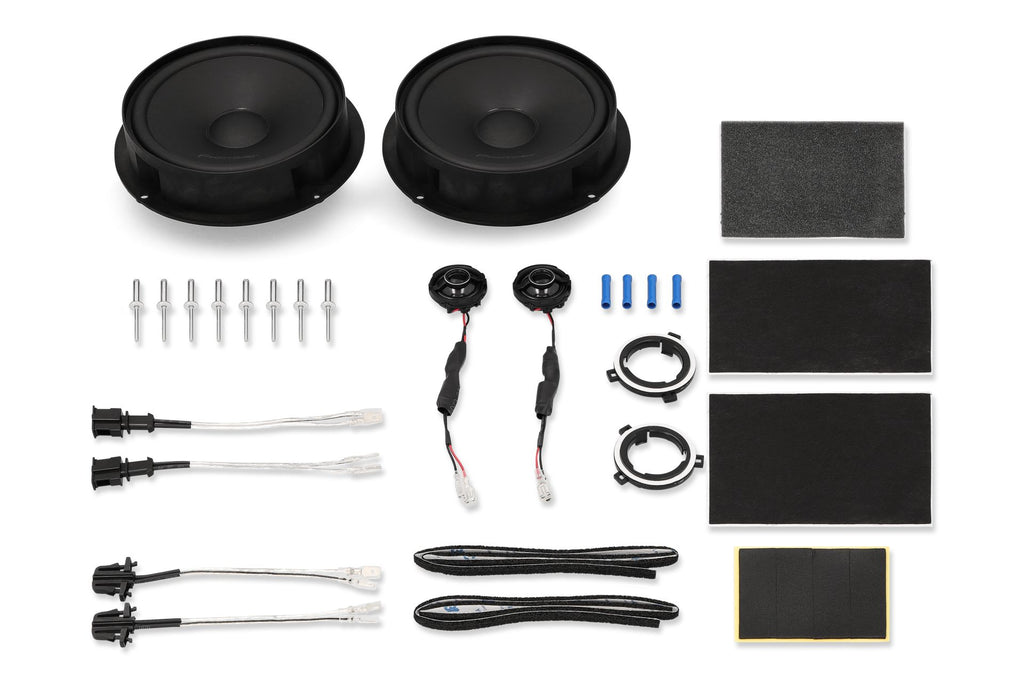 Pioneer TS-Q160C-VW 6.5" (16.5cm) 2 Way Custom Fit Component Speaker For Volkswagen Seat & Skoda