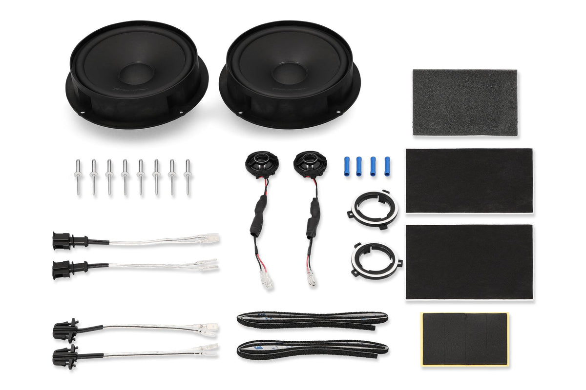 Pioneer TS-Q160C-VW 6.5" (16.5cm) 2 Way Custom Fit Component Speaker For Volkswagen Seat & Skoda