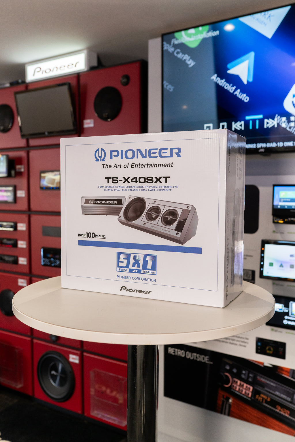 Pioneer TS-X40SXT - Retro 3-Way Bass Reflex Shelf Speaker System 100W
