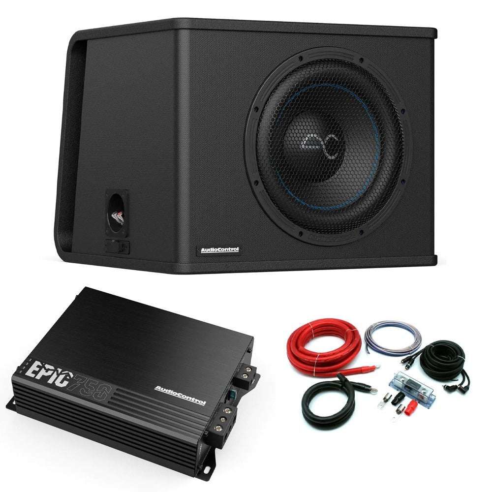 Audiocontrol SPK-V10 - 10 Inch Vented Amplified Subwoofer Enclosure 700W Package