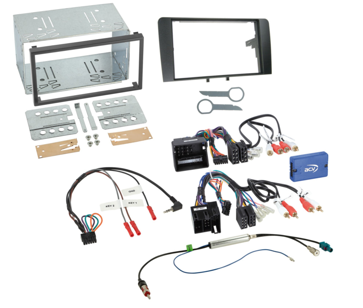 ACV AKAU01 Audi A3 8P 2003-2012 Complete Double Din Stereo Fitting Kit