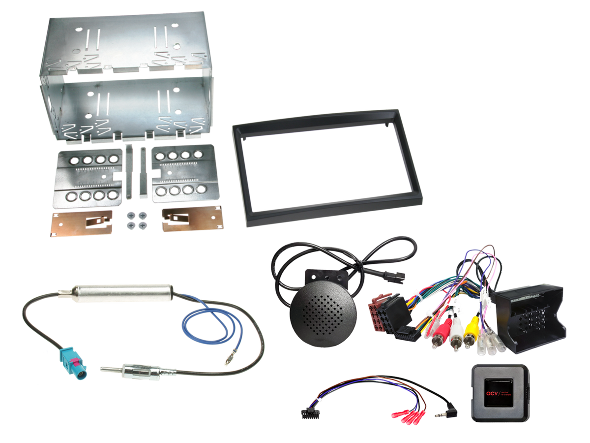 ACV AKPE04 - Peugeot 207 307 Expert Partner Complete Double Din Stereo Fitting Kit Also Retains OEM Parking Sensor Tones