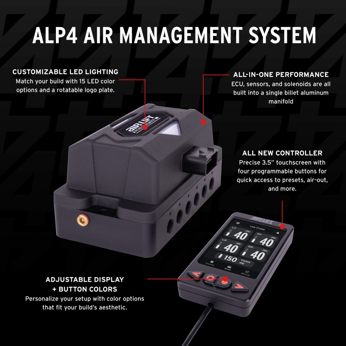Air Lift 27485 - ALP4 3/8 Air Management System