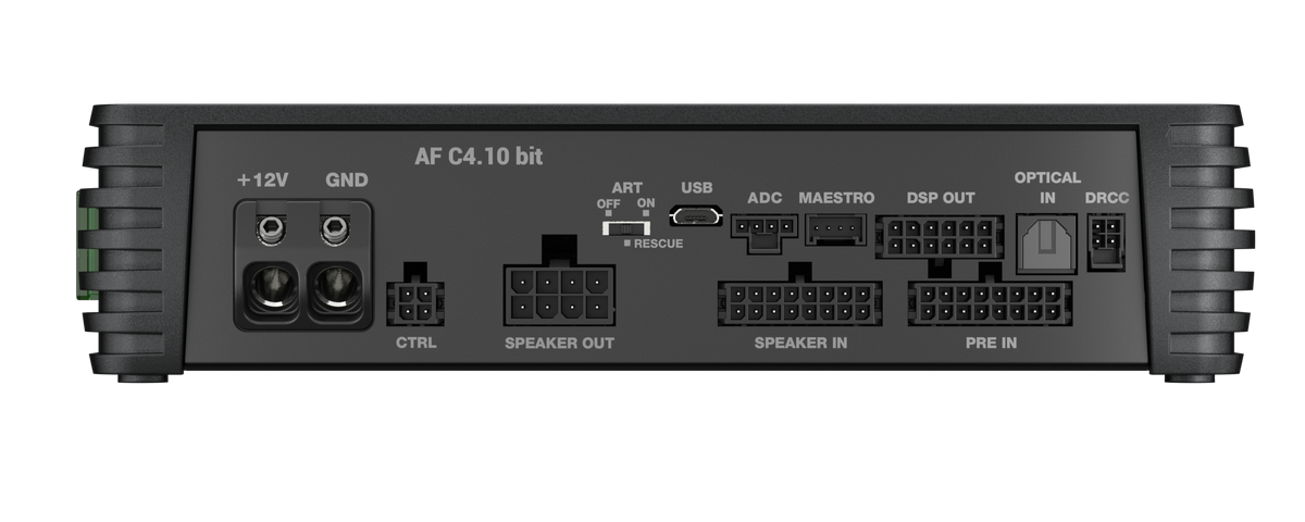 Audison Forza AF C4.10 bit - 10 CH DSP D-Class Fully Bridgeable Car Amplifier 600W