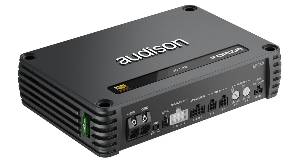 Audison AF C4D - 4 /2 Channel D-Class Bridgeable Car Amplifier 600W Total Power