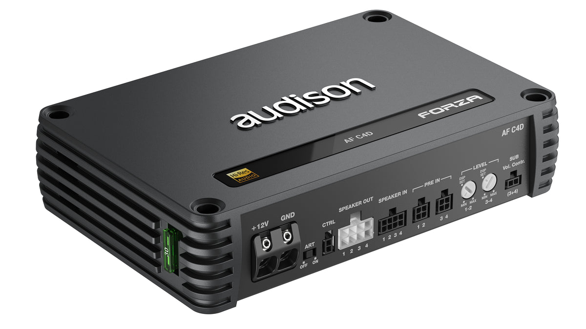 Audison AF C4D - 4 /2 Channel D-Class Bridgeable Car Amplifier 600W Total Power