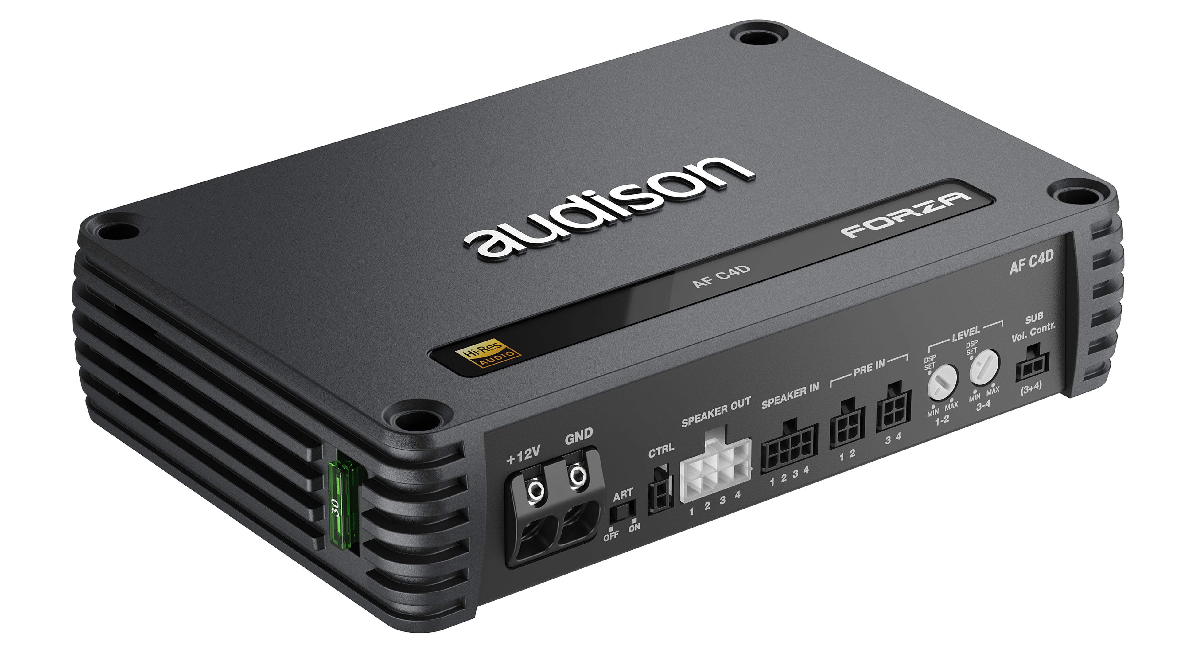 Audison AF C4D - 4 /2 Channel D-Class Bridgeable Car Amplifier 600W Total Power