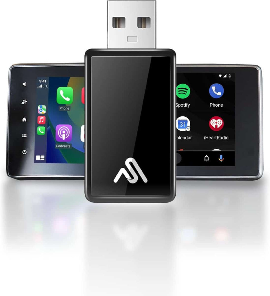 Wireless Carplay Adapter and Android Auto – Sapphire Edition – Plug and Play