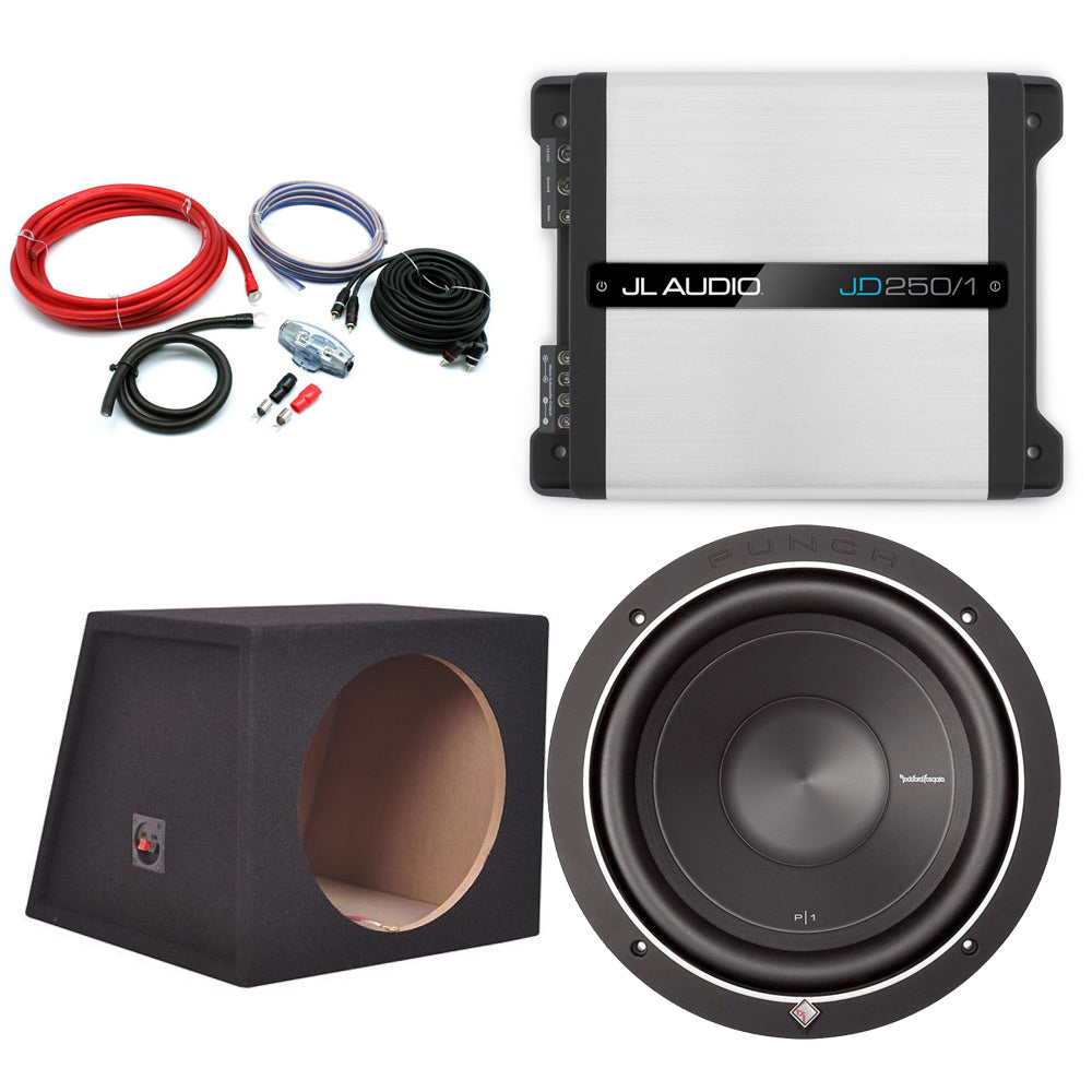 Rockford Forsgate 12" P1 JD Bass Package Deal 500W