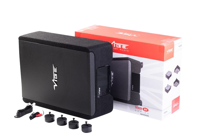 Vibe BA10ASQ-V4 - Black Air 10 inch SQ Active Down Firing Enclosure 900W