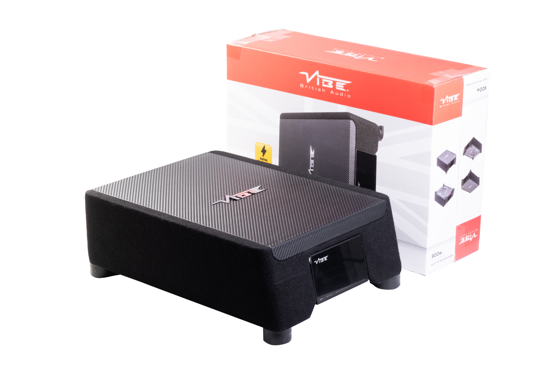 Vibe BA10ASQ-V4 - Black Air 10 inch SQ Active Down Firing Enclosure 900W