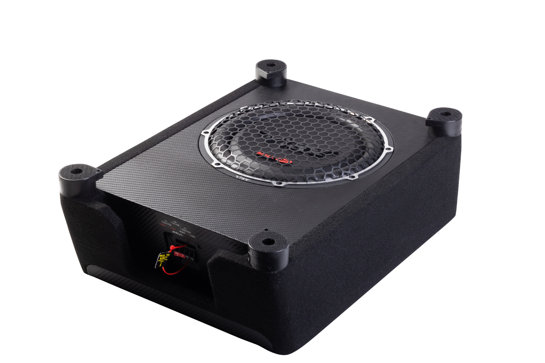 Vibe BA10SQ-V4 - Black Air 10 inch SQ Passive Down Firing Enclosure 900W