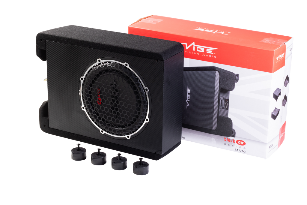 Vibe BA10SQ-V4 - Black Air 10 inch SQ Passive Down Firing Enclosure 900W