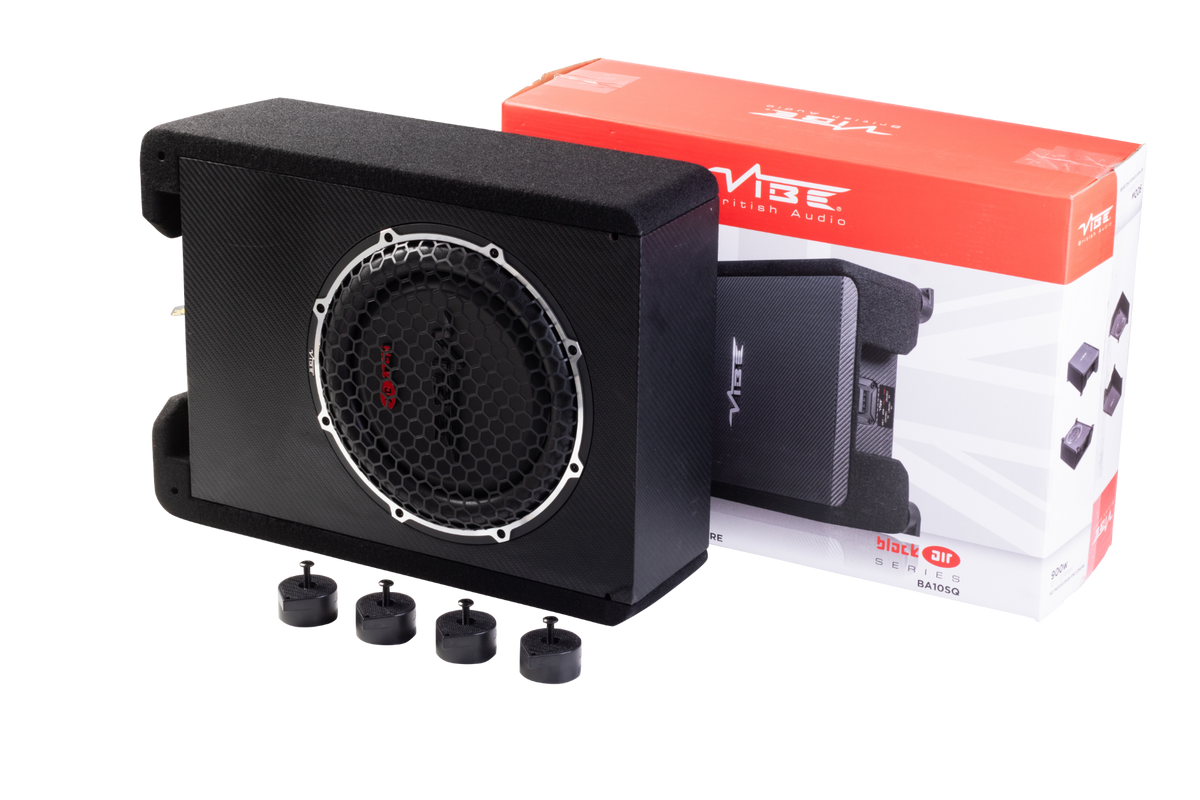 Vibe BA10SQ-V4 - Black Air 10 inch SQ Passive Down Firing Enclosure 900W