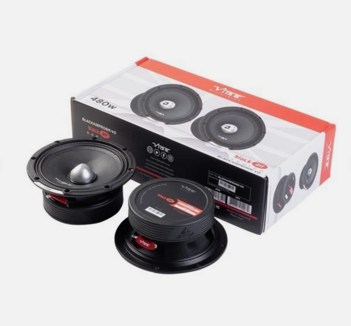 Vibe BLACKAIRPRO6M-V0 - 6.5 Inch Pro Audio Mid Range Speaker 480W