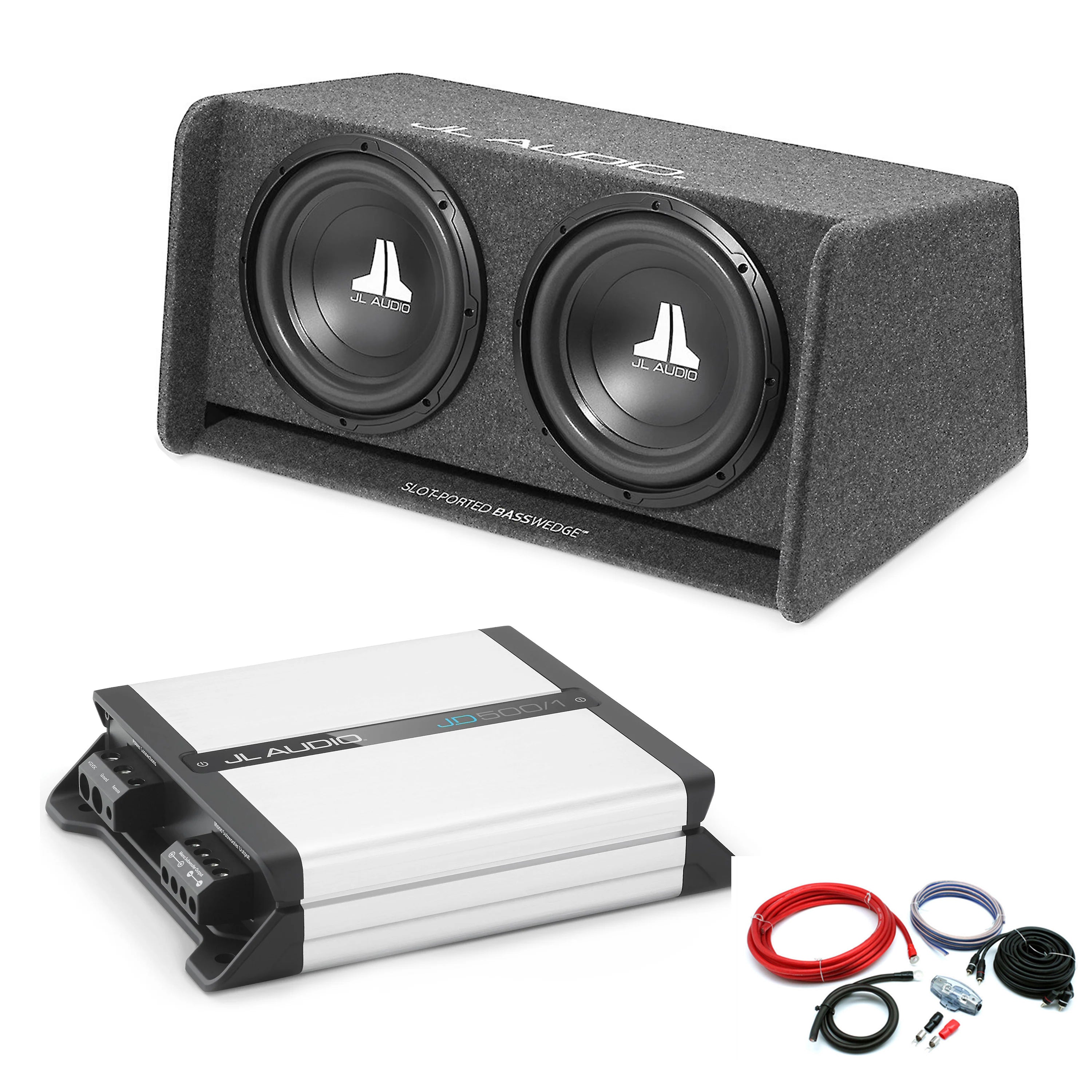 JL Audio Twin W0 12" Original Enclosure Bass Package Deal