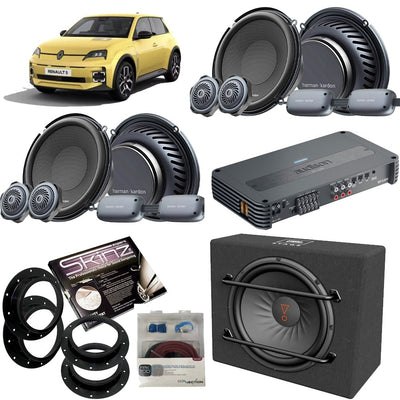 Harman Kardon/ Audison Complete Speaker and Subwoofer Upgrade for Renault 5 E-Tech