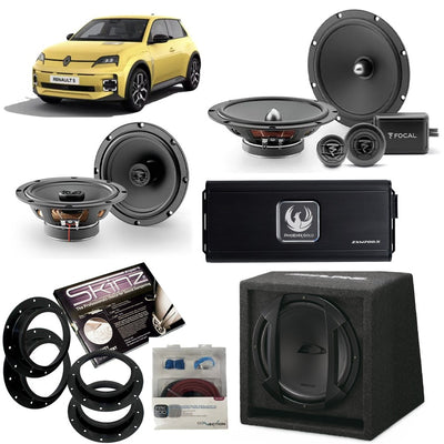 Focal & Phoenix Gold Complete Speaker & Subwoofer Upgrade for Renault 5 E-Tech