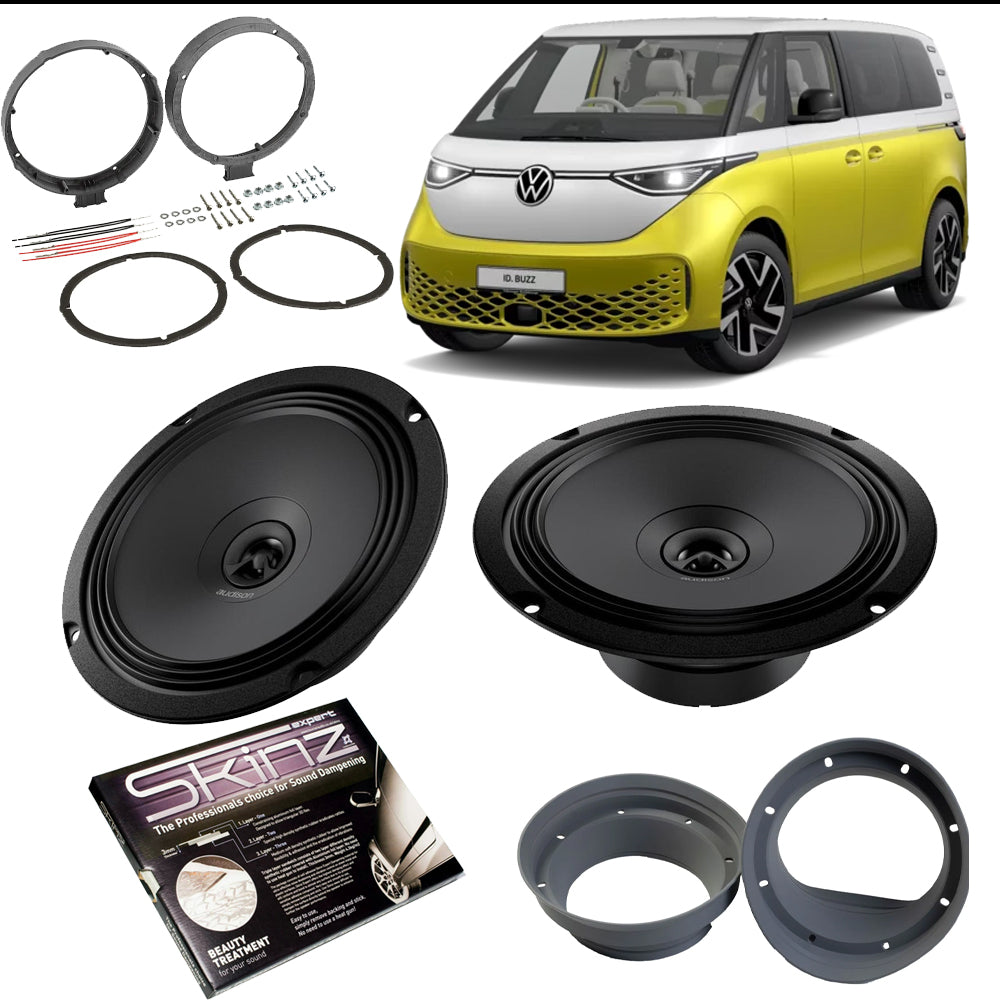 VW ID BUZZ Front Door 6.5" Speaker Upgrade Audison APX 2-Way 420W