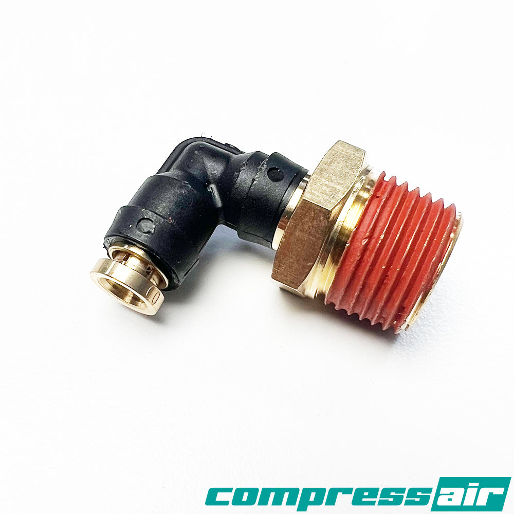 Compress Air CA21031 Elbow 1/2" MNPT To 1/4" PTC DOT Approved