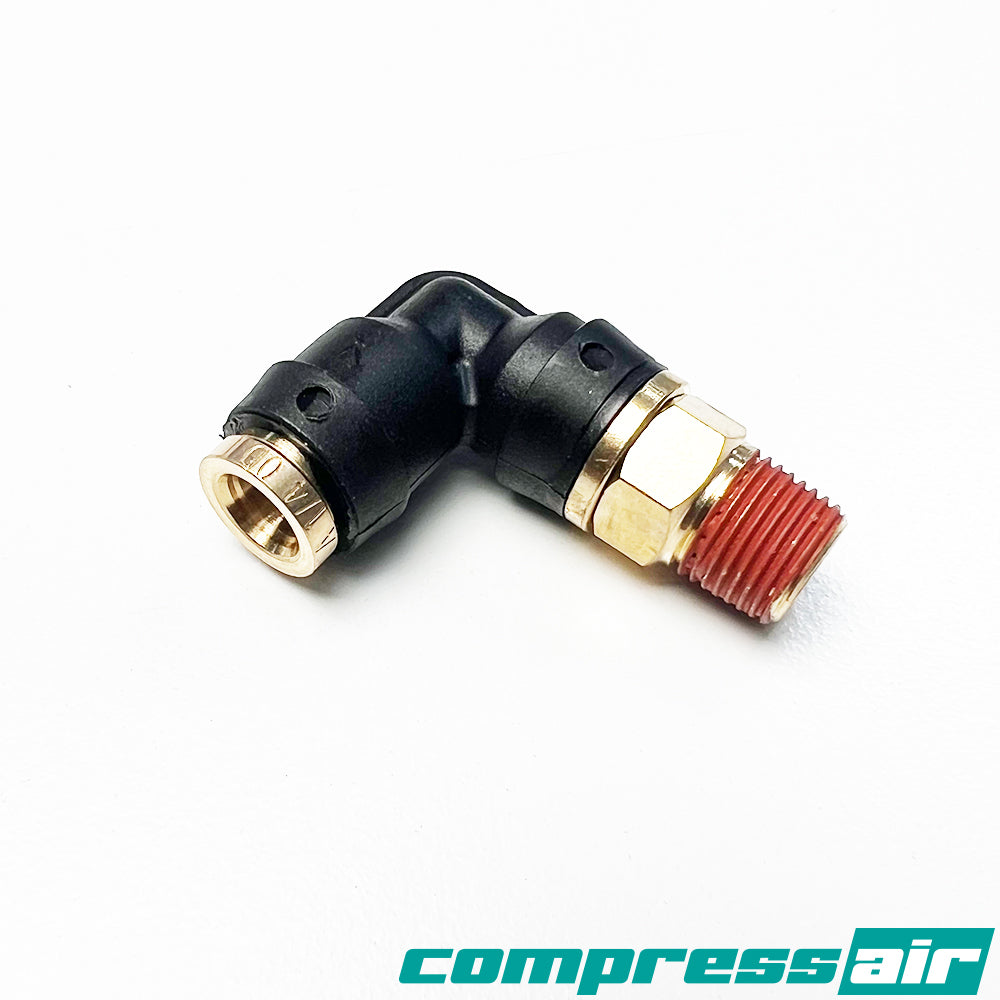 Compress Air CA21744 Elbow 1/8" MNPT To 1/4" PTC DOT Approved