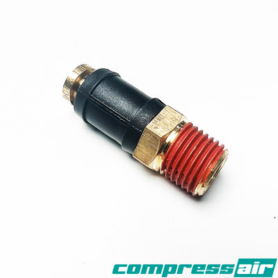 Straight 1/4” MNPT - 1/4” PTC DOT APPROVED CA21745