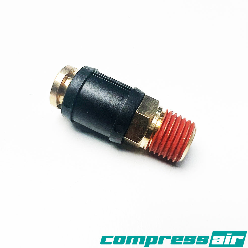 Straight 1/4” MNPT - 3/8” PTC DOT APPROVED CA21853