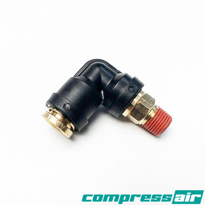Compress Air CA21854 Elbow 1/8" MNPT To 3/8" PTC DOT Approved