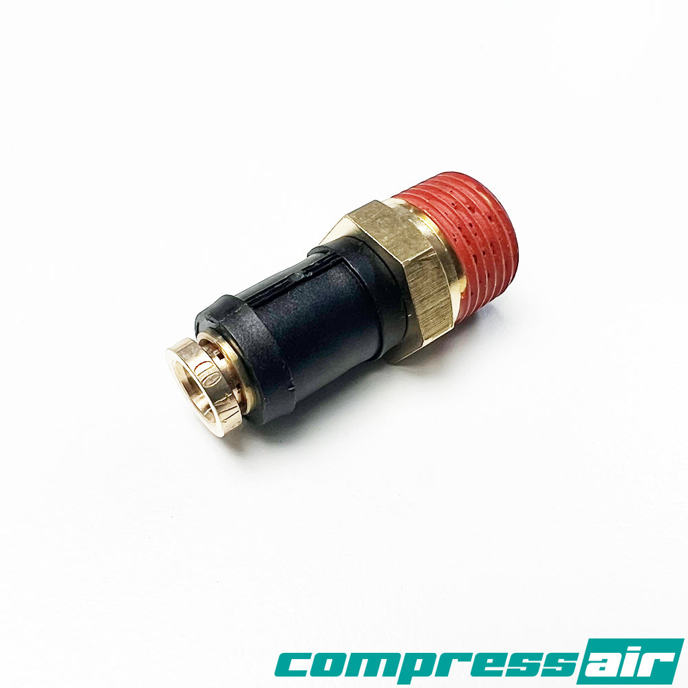 Compress Air CA21881 Straight 3/8" MNPT To 1/4" PTC DOT Approved
