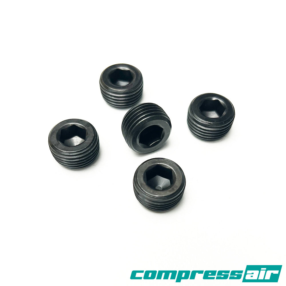 Black CounterSunk Blanks 1/2" NPT