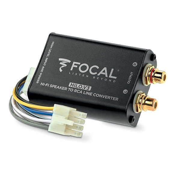 Focal HILO.V3 - Speaker Cable Speaker Output to RCA Converter High Low Adapter