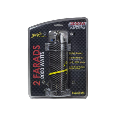 Stinger Select - Carbon Fiber 2 Farad Digital Capacitor upto 2000W