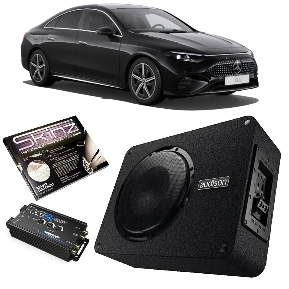 Audison Bass Prima 10" Complete Subwoofer Upgrade For Mercedes CLA Electric