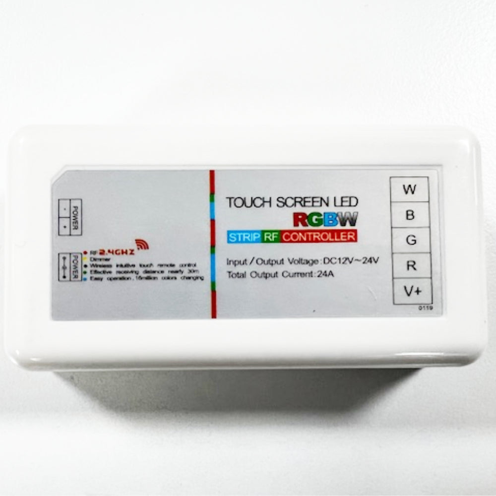 RGBW Controller & Remote 2.4GHz RF Touch Screen DC12V-24V