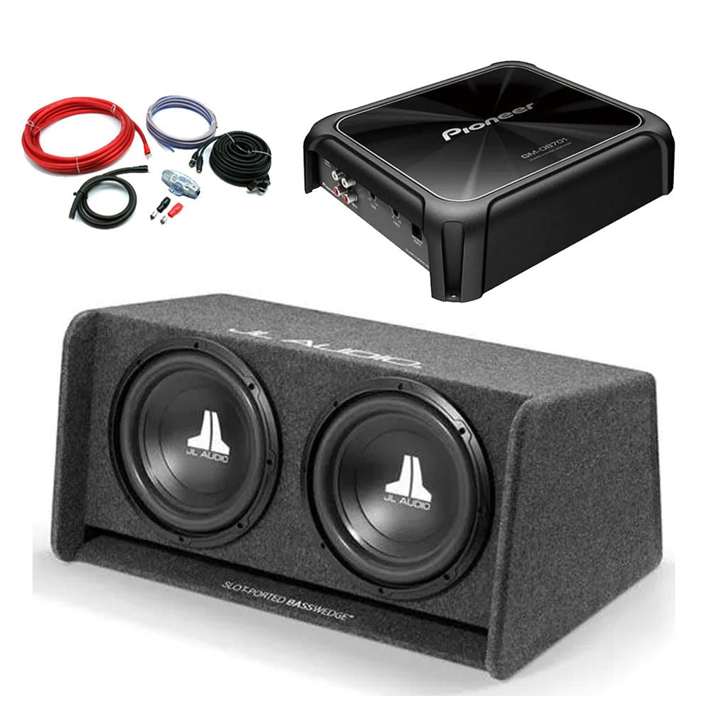 JL Audio W0 Twin Ported 12" Subwoofer & Amplifier Package Enclosure