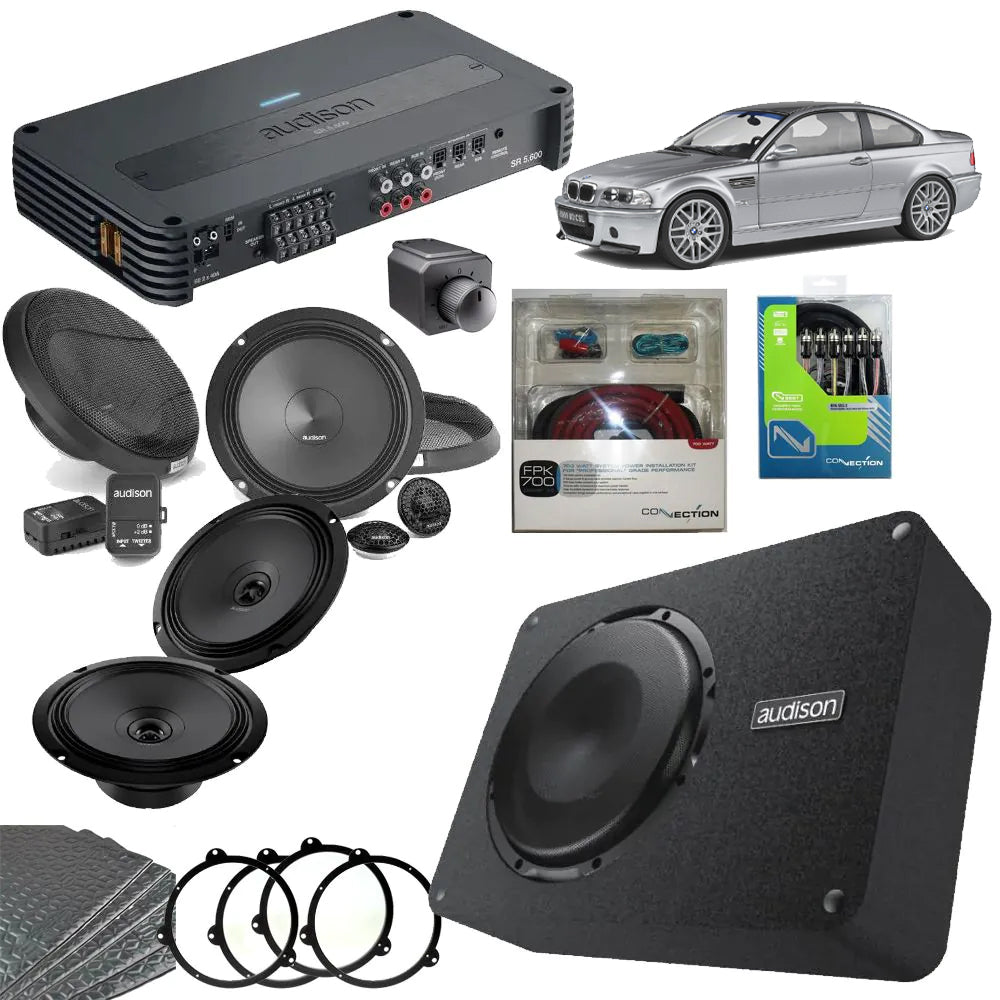 BMW 3 Series E46 M3 CSL Complete Audison Sound System Upgrade